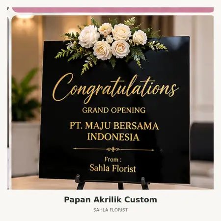 Papan Bunga Akrilik Padang Kota